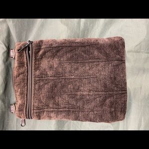 Crossbody Day Bag (no strap) canvas/suede